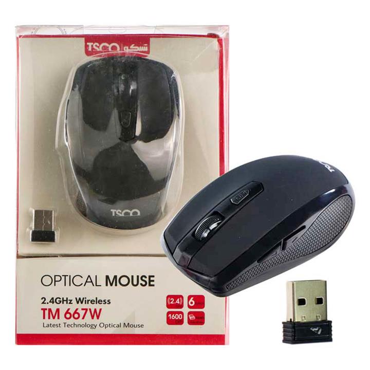 ماوس بیسیم تسکو مدل تی ام 667 دبلیو TSCO TM 667W Wireless Mouse